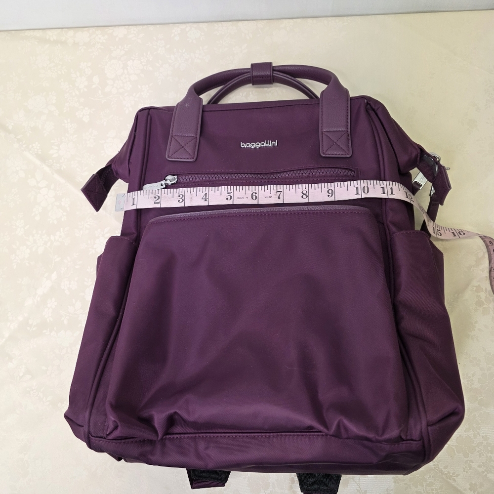 Baggallini Purple Nolita Convertible Backpack Tote RFID - Picture 9 of 12